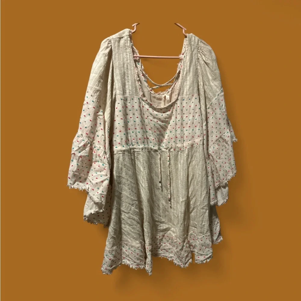 Kristin Miles Multicolor Polka Dot Top/Babydoll Dress, Size 3X - Picture 4 of 10